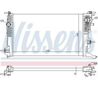 Nissens Kühler für Motorkühlung Kühlkörper Motorkühler 637647