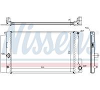 Kühler, Motorkühlung NISSENS 64692