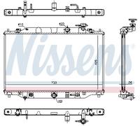 Nissens 68533 Kühler für Motorkühlung Motorkühler Autokühler Kühler