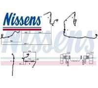 NISSENS Hochdruckleitung, Klimaanlage 840224 für BMW