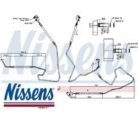 NISSENS Hochdruckleitung, Klimaanlage 843110 für Fiat Peugeot