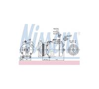 Kompressor, Klimaanlage NISSENS 89027