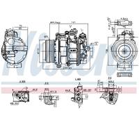 Kompressor, Klimaanlage Nissens 890749