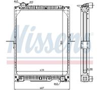 NISSENS Kühler, Motorkühlung 62646a für Mercedes