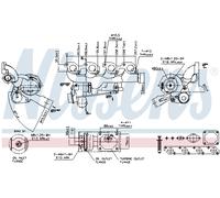 NISSENS Lader, Aufladung mit Dichtungen für MITSUBISHI FORD 93106