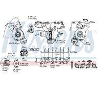 NISSENS Lader, Aufladung mit Dichtungen für CADILLAC FIAT VAUXHALL SAAB OPEL 93131