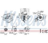 NISSENS Lader, Aufladung mit Dichtungen für BMW 93249