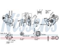 NISSENS Lader, Aufladung mit Dichtungen für FORD 93463