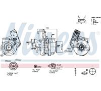 NISSENS Lader, Aufladung mit Dichtungen für BMW 93539