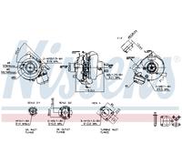 NISSENS Lader, Aufladung mit Dichtungen für BMW 93248