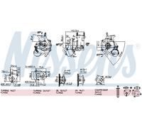 NISSENS Lader, Aufladung mit Dichtungen für FIAT VAUXHALL LANCIA OPEL 93030