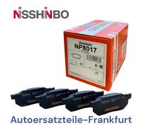 NISSHINBO Bremsbeläge VORNE für HONDA CIVIC IV 4 Hatchback