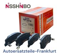 NISSHINBO Bremsbeläge VORNE für TOYOTA PREVIA 1 I (_R1_, _R2_) 2.4 / 2.4 4WD