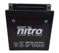 NITRO YB10L-A2 GEL -N- YB10L-A2 Gel AGM Geschlossen, Schwarz, Größe NA