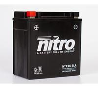 Nitro NTX16 SLA GEL AGM Batterie 12V 14AH - Einbaufertig (YTX16-BS FTX16-BS)