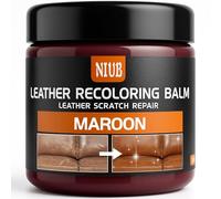 NIUB Leder Reparatur Set, Lederfarbe Autositze, Lederreparatur Creme, Auto Leder Reparatur Set, Leder Auffrischen, Färben, Flüssigleder & Lederfarbe, Kastanienbraun