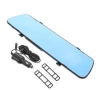 NIYANGLE Rückspiegelkamera 2,4 Zoll Dünn mit Front und Rückfahrkamera Dashcam mit Bewegungserkennung Parkassistent für Fahrzeuge Kompakte Spiegel Dashcam