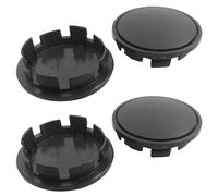 NIYATA 4 Pcs Nabendeckel für VW, Schwarz, Radnabenkappen Abdeckung, 65mm, VW 65mm, Schwarz Matt 3B7601171