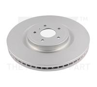 NK 2x Bremsscheibe Ø355 mm belüftet beschichtet für Nissan 370 Z Roadster Z34