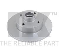 NK Bremsscheibe 319935 Ø226 mm Voll beschichtet hinten für VW Golf III/Seat Toledo I 2 Stück