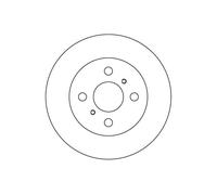 NK Bremsscheibe vorne rechts links voll 226mm für TOYOTA 204529