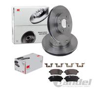 NK BREMSSCHEIBEN 258mm + BELÄGE VORNE passend für FORD FIESTA 6 VI MK6