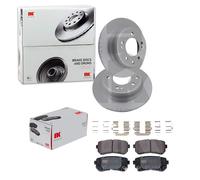 NK BREMSSCHEIBEN 262mm + BELÄGE HINTEN passend für HYUNDAI i30 FD Limo Kombi