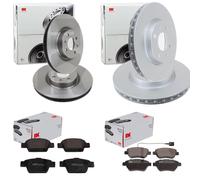 NK BREMSSCHEIBEN + BELÄGE VORNE+HINTEN passend für FIAT BRAVO II 198 + STILO 192