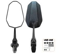 NLXZHJ Motorrad Spiegel für Honda CMX300 CMX500 Rebel 1100, Einstellbare Drehbare Rückspiegel, Rechts und Linksseitig Rückspiegel Seitenspiegel Zubehör,A-White