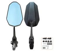 NLXZHJ Motorrad Spiegel für Honda CMX300 CMX500 Rebel 1100, Einstellbare Drehbare Rückspiegel, Rechts und Linksseitig Rückspiegel Seitenspiegel Zubehör,B-Blue