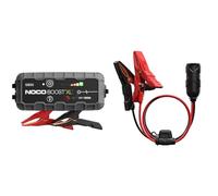 NOCO Boost XL GB50 1500A 12V UltraSafe Starthilfe Powerbank & GC017 15A 14AWG 12V Adapter, Hochleistungs-Zigarettenanzünderstecker und Buchse mit Batterieklemmen
