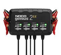NOCO GENIUS2X4: 4-Bank 8A (2A pro Bank) Batterieladegerät für Auto & Motorrad - 6V/12V Erhaltungsladegerät & Entsulfator - Für AGM, Lithium (LiFePO4) & Start-Stopp-Batterien