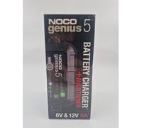 NOCO GENIUS5EU, 5-Amp Vollautomatisches Intelligentes Ladegerät, 6V und 12V Batterieladegerät, Erhaltungsladegerät, und Batterie-Desulfator mit Temperaturkompensation