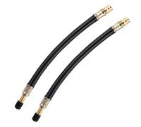 Nogeqi 2 Stück Reifenventilverlängerung Flexible, Ventilverlängerung Autoventil Set, Einfache Autoventil Verlängerung, Hochwertiges Ventilverlängerungen Für Universelle Motorräder Fahrräder (210 Mm)