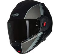 Nolan N120-1 N-Com Verniciatura Speciale 341 Motorradhelm (Schwarz/Grau/Silber)