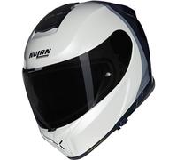 N80-8 N-Com Verniciatura Speciale 344 Motorradhelm (Perlweiß/Schwarz), S (55)