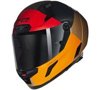 Nolan X-804 RS Ultra Carbon Blocco Helm, rot-orange-beige, Größe S für Männer