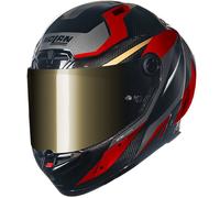 Nolan X-804 RS Ultra Carbon Lesmo Helm, grau-silber, Größe M für Männer