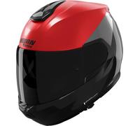 Nolan N100-6 Verniciatura Speciale Klapphelm, schwarz/grau/rot, Größe XL (62)