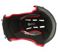 Nolan N40 Full/5GT Clima Comfort Innenfutter, schwarz-rot, Größe 2XL für Männer