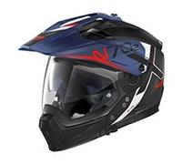 Nolan N70-2 X Bungee N-Com Helm, schwarz-blau, Größe 2XS für Männer