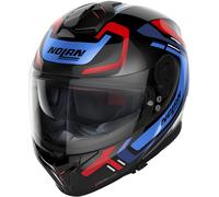 Nolan N80-8 Ally N-Com Helm, schwarz-rot-blau, Größe XL