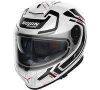 Nolan N80-8 Ally N-Com Helm, schwarz-weiss, Größe 2XS 53 54 für Männer