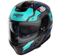 Nolan N80-8 Starscream N-Com Helm, schwarz-blau, Größe M für Männer