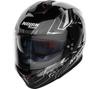 Nolan N80-8 Turbolence N-Com schwarz / weiß Integralhelm M