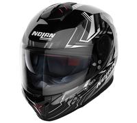 Nolan N80-8 Turbolence N-Com schwarz / weiß Integralhelm L