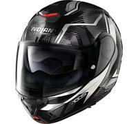 Nolan X-1005 Ultra Carbon Sandglas N-Com Klapphelm, schwarz-weiss, Größe 2XL für Männer
