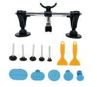 NOLITOY Lackfreies Dellen Reparaturset Dent Lifter Tool mit Brückenheber Spachteln Klebepads Auto Karosserie Reparatur Werkzeug für Hagelschäden und Türdellen