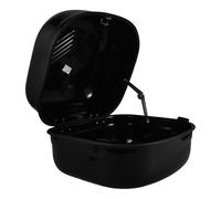 NOLITOY Motorrad Heckkoffer aus Verstärktem Eisen Mittelgroß Schwarzes Topcase mit Schloss Wetterfeste Gepäckbox für Elektromobil Motorradgebrauch