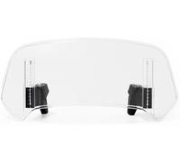 NOLLAM Motorrad Scheiben Windabweiser für Yamaha Tracer 7 GT 7gt Tracer 7,Verstellbarer Clip-on Erweiterung Windschutz Windschild Spoiler Frontscheibe Extension Zubehör,Transparent-Large